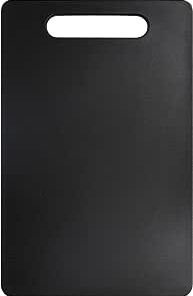 Fotouzy Plastic Utility Cutting Board with Handles, Food Safe PP Material, BPA Free, Dishwasher Safe, Thick Chopping Board, Large Size, Easy Grip Handle, for Kitchen (Black)